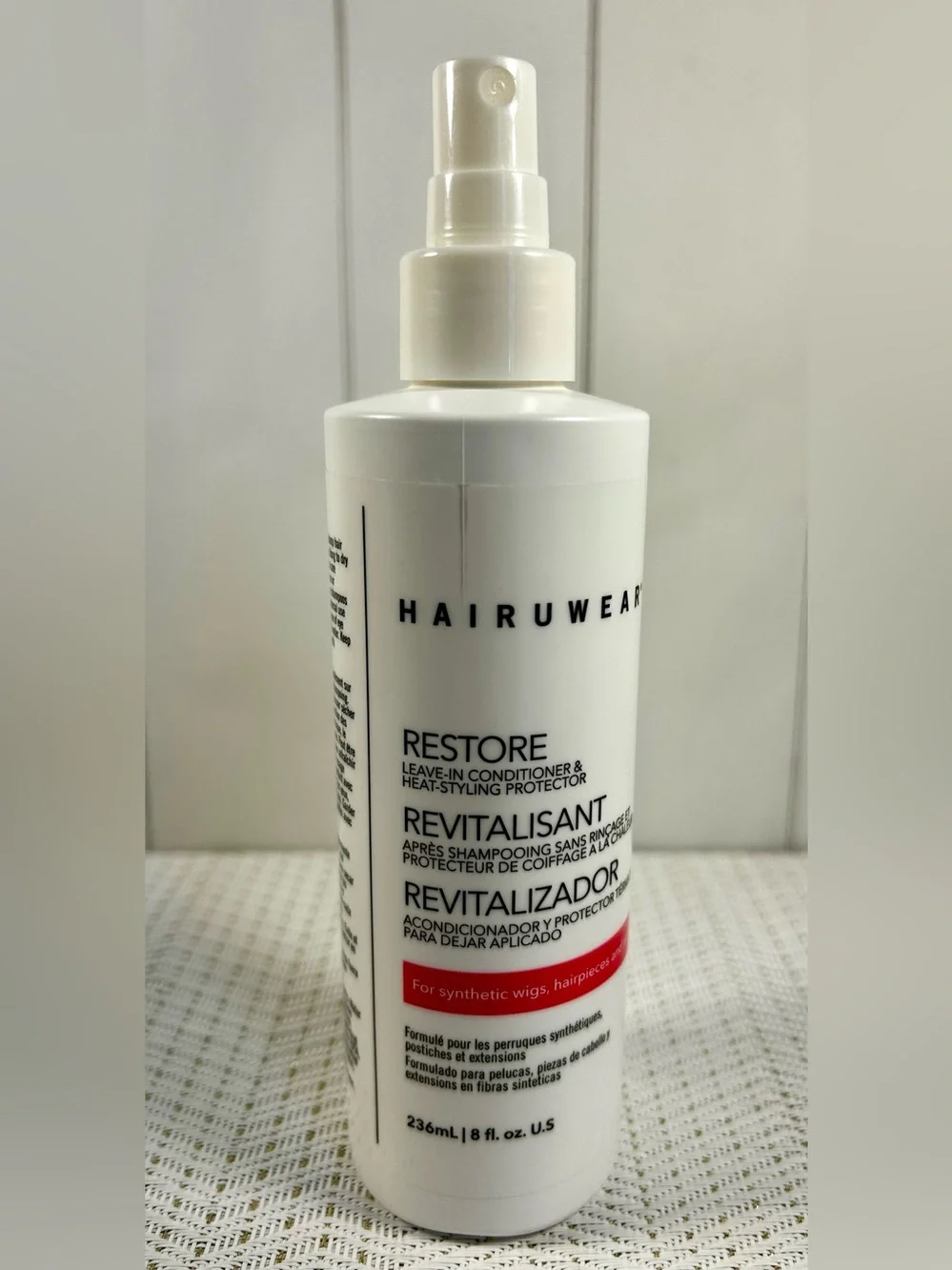 Hairuwear Restore Leave-In Conditioner & Heat Styling Protector Wig Care